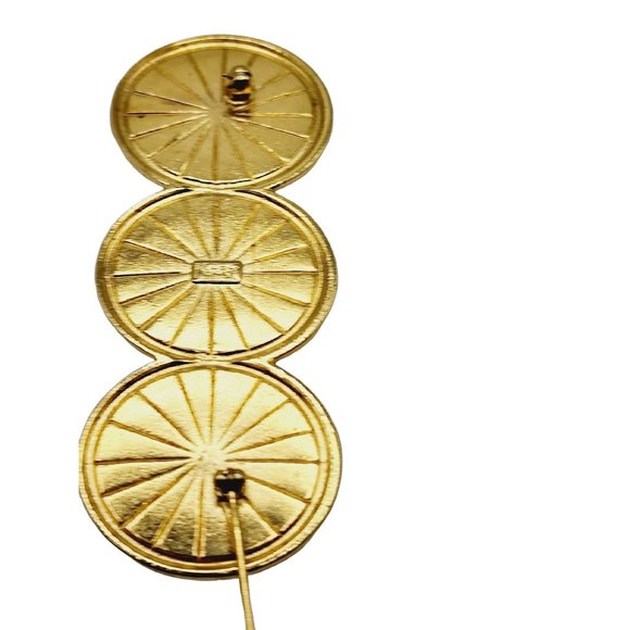 Vintage YSL Yves St. Laurent Pearl Brooch (A1218) - Picture 3 of 5